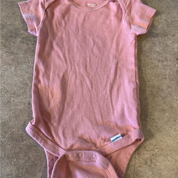 Gerber Infant Bodysuit Collection - Light Blue, Coral, Mustard, Peach,Size 6-9M - Picture 9 of 10